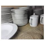Farberware Calais Embossed Stoneware service for 13 (60 pieces)