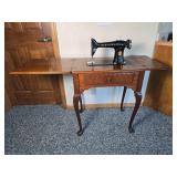Classic Antique Singer Sewing Machine Table