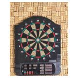 Electric Dart Board Mounted on Wine Cork Wall Guard
