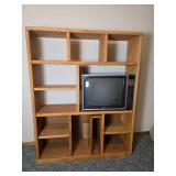 Mid-Century Modern Blonde Wood Bookshelf