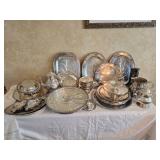 Sparkling Vintage Silver Plate Entertaining Serviceware Collection