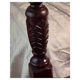 Gorgeous Vintage Carved Mahogany Poster Bed - King