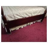 Gorgeous Vintage Carved Mahogany Poster Bed - King