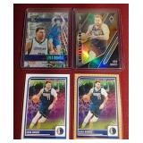 (4) Luka Doncic Cards - Includes Prizms
