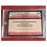 Carlos Correa Game-Used Patch Card