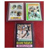 (3) Vintage Walter Payton Cards