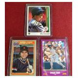 (3) In Person Baseball Autograph Cards - 1980s Stars