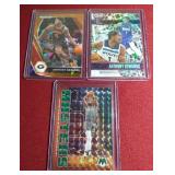 (3) Anthony Edwards Prizm Cards