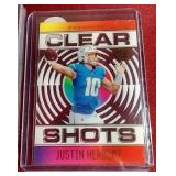 (2) Justin Herbert Cards - Gold Press Proof & Acetate Insert