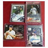 (4) Certified Baseball Autograph Cards