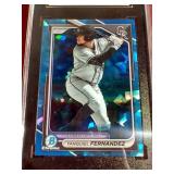 2024 Bowman Sapphire Yanquiel Fernandez Prospect Card - SGC 8.5