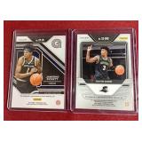 (2) Prizm Basketball Rookie Autograph Cards