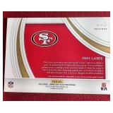 2022 Immaculate Trey Lance Jersey Card - #d/25