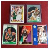 (5) Larry Bird Cards