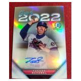2022 Bowman Tanner Schobel Autograph Prospect Card - #d/250