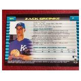 2002 Bowman Draft Picks & Prospects Zack Greinke Rookie Card