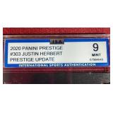 2020 Prestige Justin Herbert Rookie Card - ISA 9