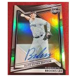 2022 Elite Extra Edition Autograph Brooks Lee Prospect Card