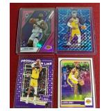 (4) LeBron James Cards - (2) Prizms