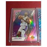(4) LeBron James Cards - (2) Prizms