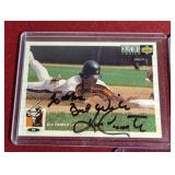 (3) In Person Signed Baseball Cards - 80s/90s Stars