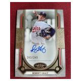 Topps Tier 1 Sonny Gray Autograph Card - #d/249
