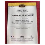 Topps Tier 1 Sonny Gray Autograph Card - #d/249