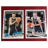 (2) Donruss Victor Wembanyama Rookie Cards