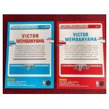(2) Donruss Victor Wembanyama Rookie Cards