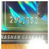 (4) Numbered Football Cards