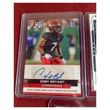 (3) Autographed Football Cards