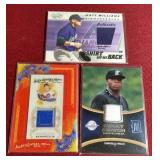 (3) Baseball Jersey Patch Cards