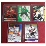(5) Autographed Hockey Cards