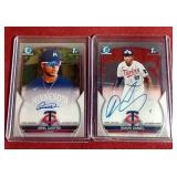 (2) Twins Chrome 1st Bowman Autograph Cards