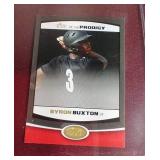(2) Numbered Byron Buxton Prospect Cards - /100 & /50