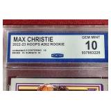 2022-23 Hopps Max Christie Rookie Card - CCG 10
