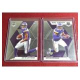 (2) 2020 Mosaic Justin Jefferson Rookie Cards - Base & Debut