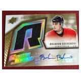 2005 Upper Deck Brandon Bochenski Rookie Patch Autograph Card - #d/1499