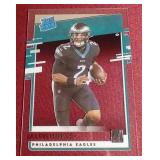 2020 Donruss Jalen Hurts Acetate Rookie Card