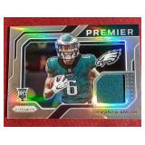 2021 Prizm DeVonta Smith Jersey Rookie Prizm Card