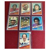 (7) 1976 Topps Wonder Bread Football Cards - (5) HOFers