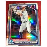 2024 Bowman Chrome Luke Keaschall Prospect Refractor Card