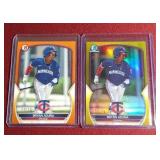 (2) Numbered Bowman Bryan Acuna Prospect Cards - /75 & /25