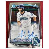 2025 Chrome 1st Bowman Jared Sundstrom Autograph Card