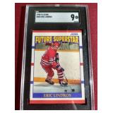 1990-91 Score Eric Lindros Rookie Card - SGC 9
