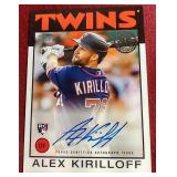 2021 Topps Alex Kirilloff Rookie Autograph Card