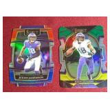 (2) Select Justin Jefferson Die-Cut Prizms