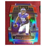 (2) Select Justin Jefferson Die-Cut Prizms