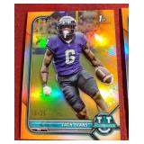 (2) Chrome Football 1st Bowman Refractors - Both #d/25