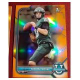 (2) Chrome Football 1st Bowman Refractors - Both #d/25
